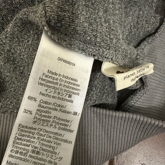 MWL MADEWELL W's Velour Space-Dyed Crew Neck Sweatshirt in Grey - Picture 9 of 11